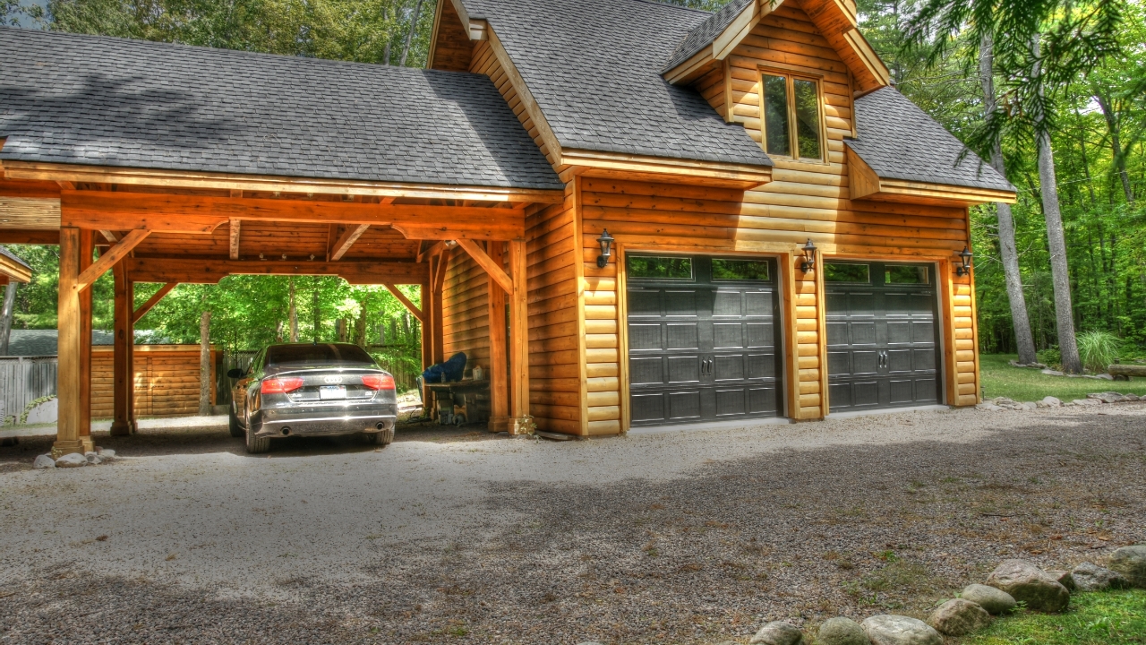 Garage and breezway