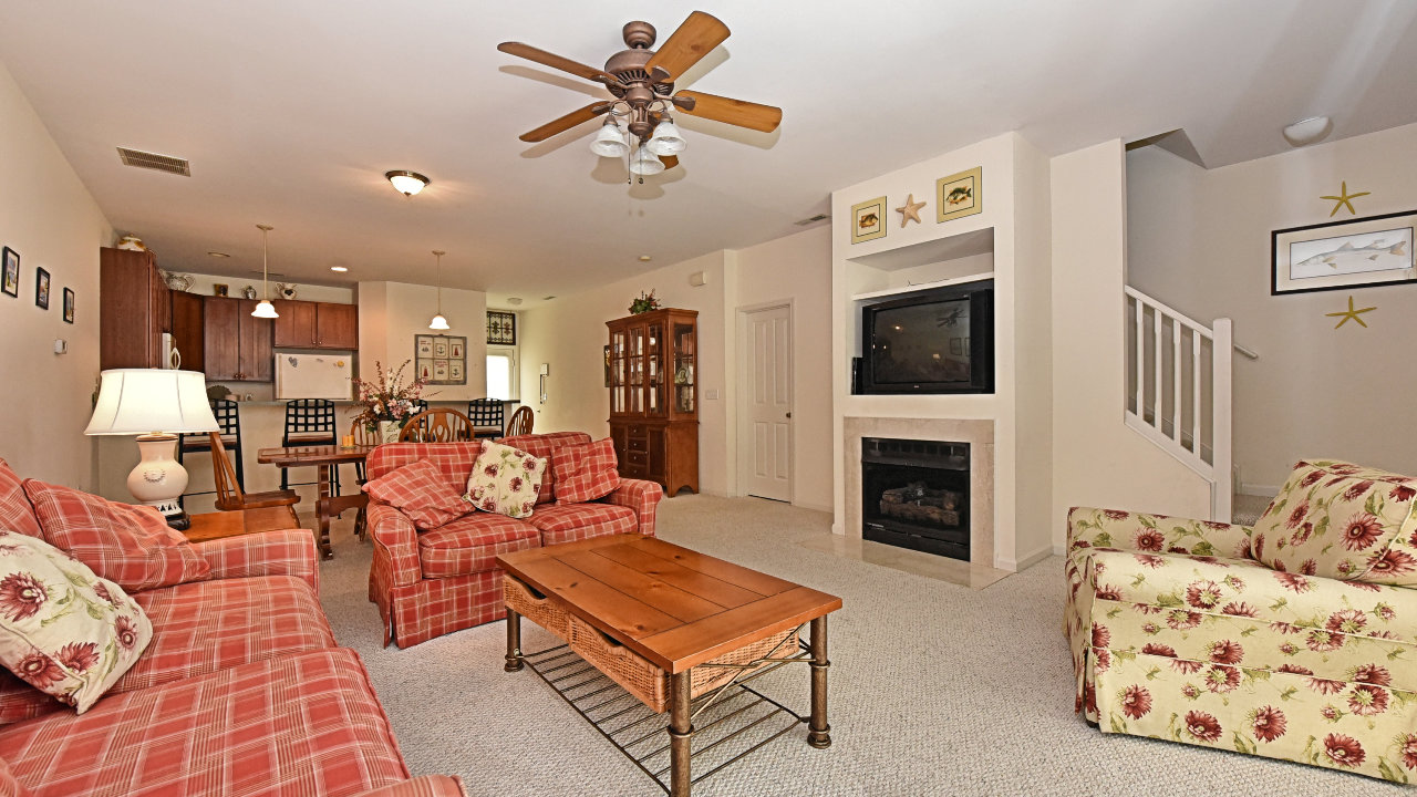 Family Room and Fireplace