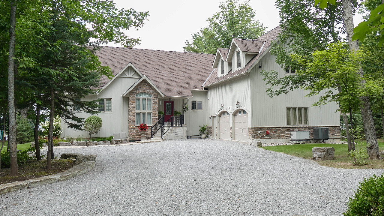 View from driveway